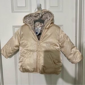 Excellent Condition - Baby Gap - Girls Puffer Winter Jacket - 12-18 months